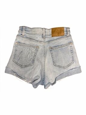 H&M Women's Ripped Blue Distressed Cuffed Shorts size US 0